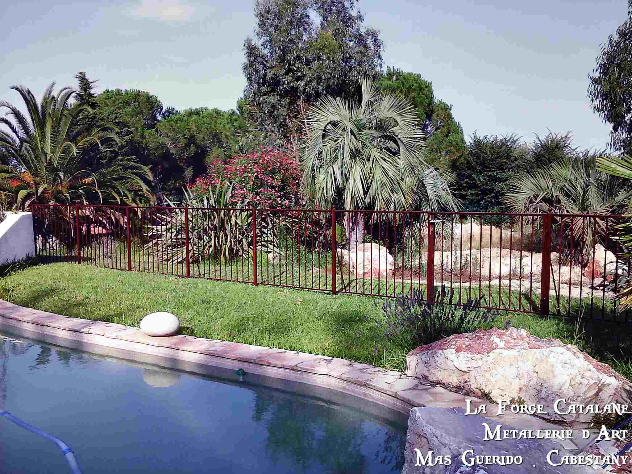 rambarde garde corps barreaux droit bagues piscine fer La Forge Catalane (3).jpg